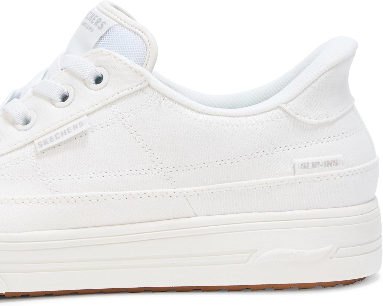 imageSkechers Mens Arch Fit ArcadeSee Ya There Hands Free Slipins SneakerWhite