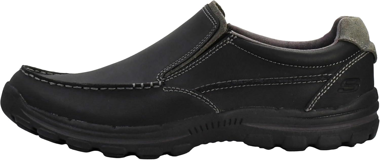 imageSkechers Mens BraverRayland SlipOn LoaferBlack Leather