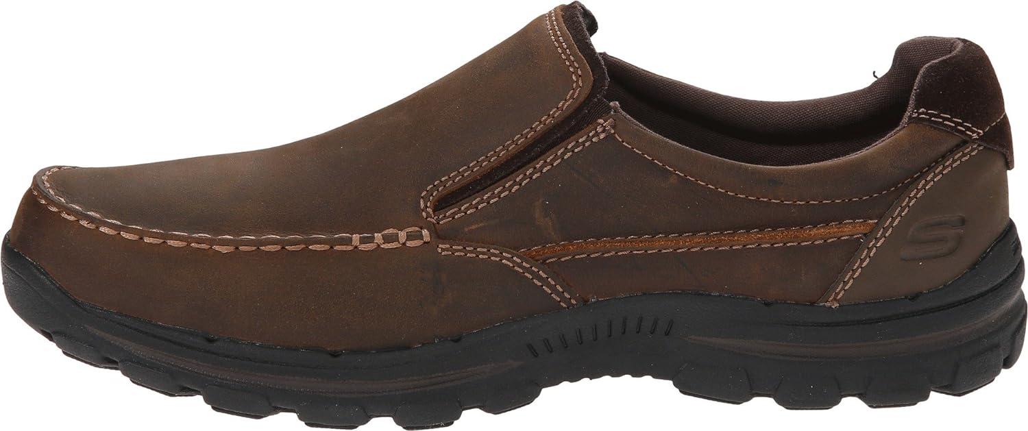imageSkechers Mens BraverRayland SlipOn LoaferDark BrownLeather
