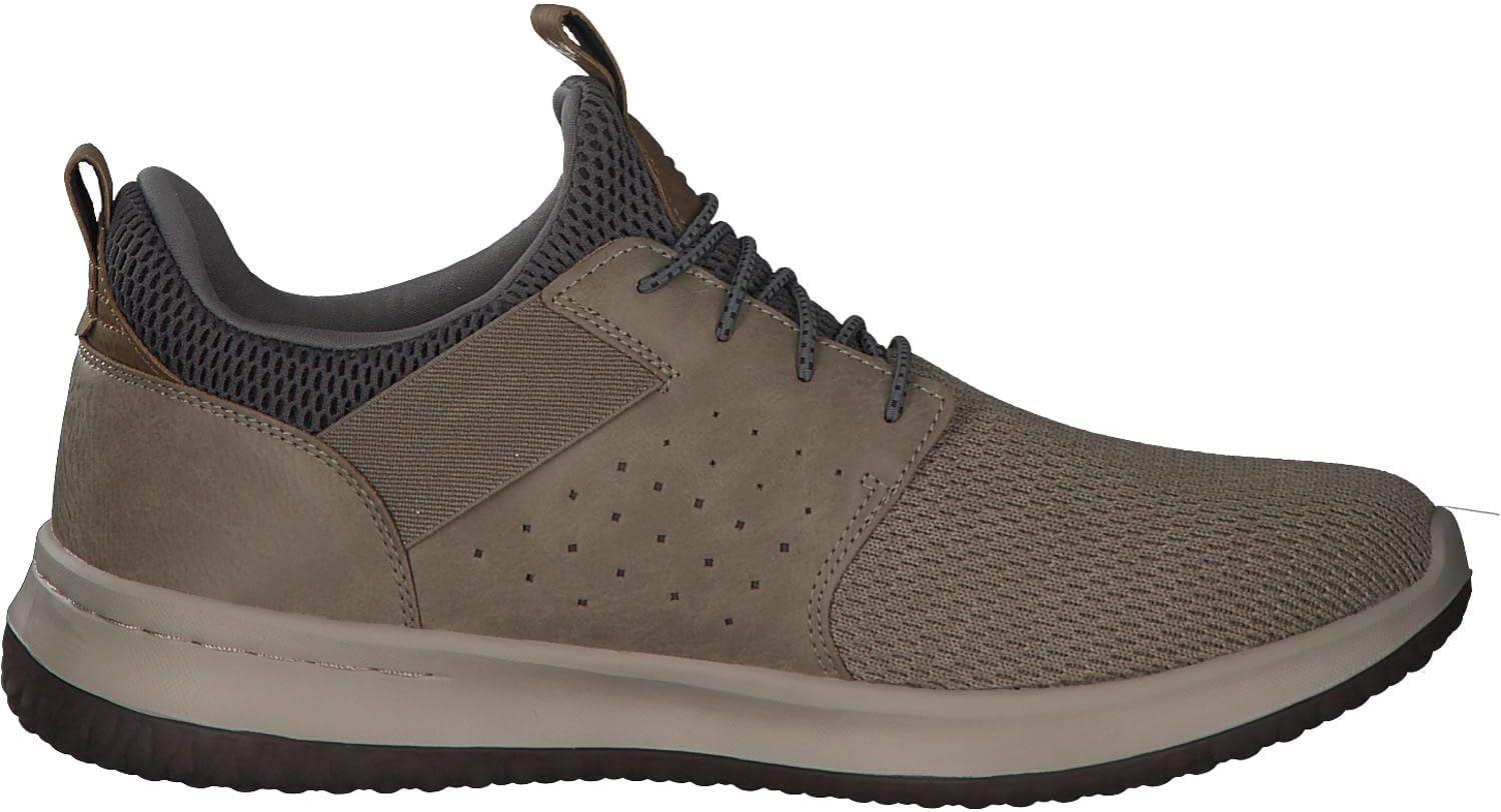 imageSkechers Mens Classic FitDelsonCamden SneakerTaupe Mesh W Synthetic