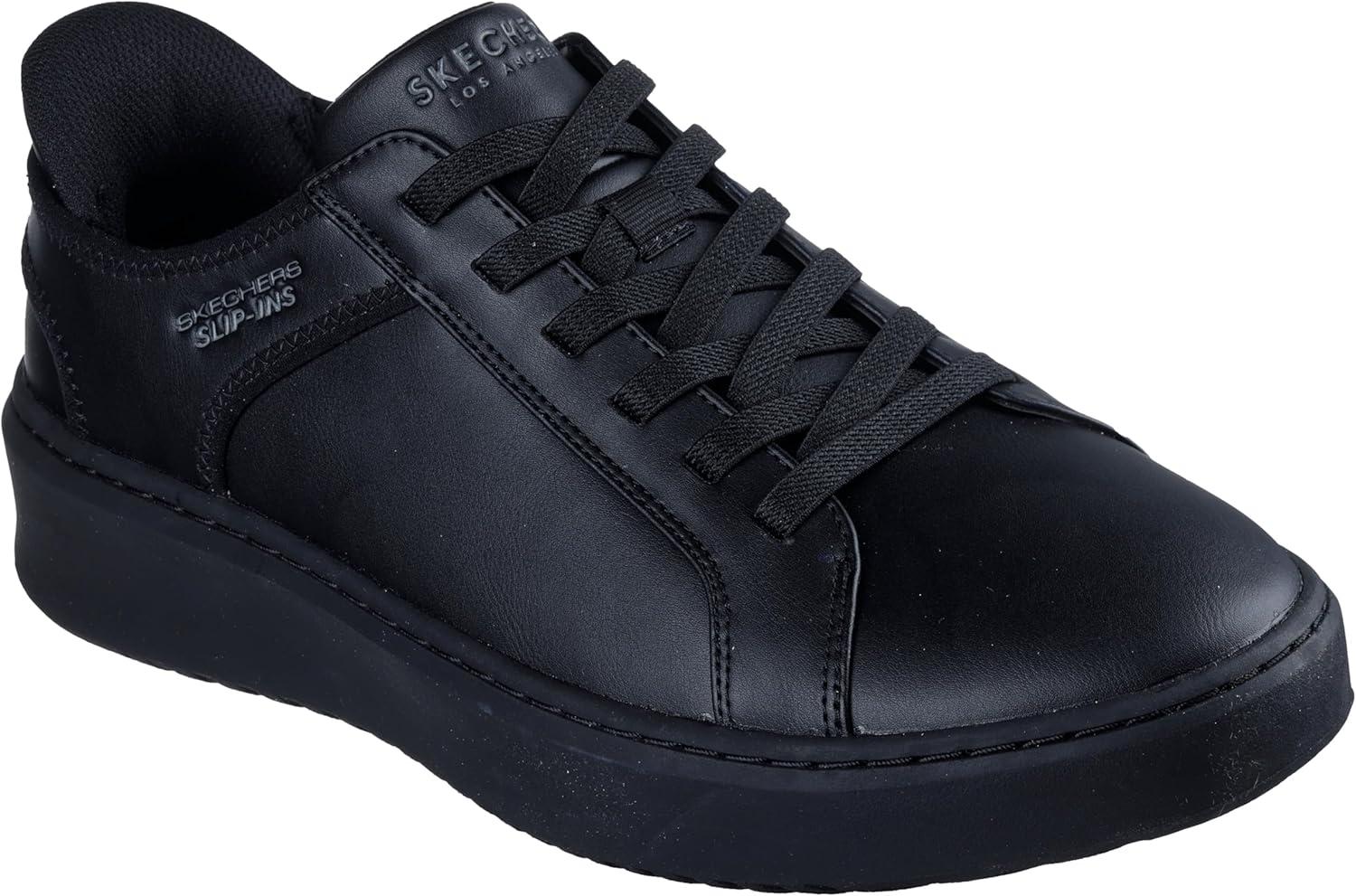 imageSkechers Mens Court Break  Double Vented Hands Freee SlipinsBlackBlack