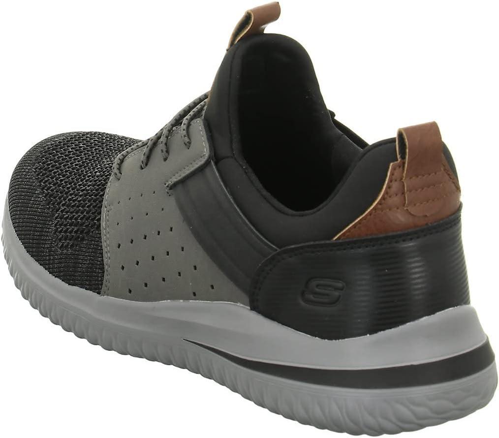 imageSkechers Mens Delson 30 Cicada SneakerBlackGrey