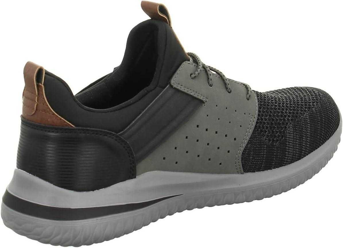 imageSkechers Mens Delson 30 Cicada SneakerBlackGrey