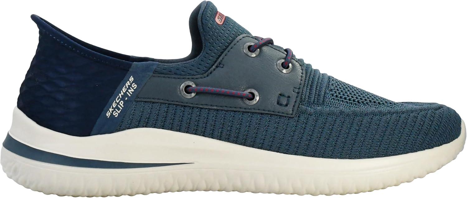 imageSkechers Mens Delson 30Roth 210606 Low Profile Bungee Lace SlipInsBlue