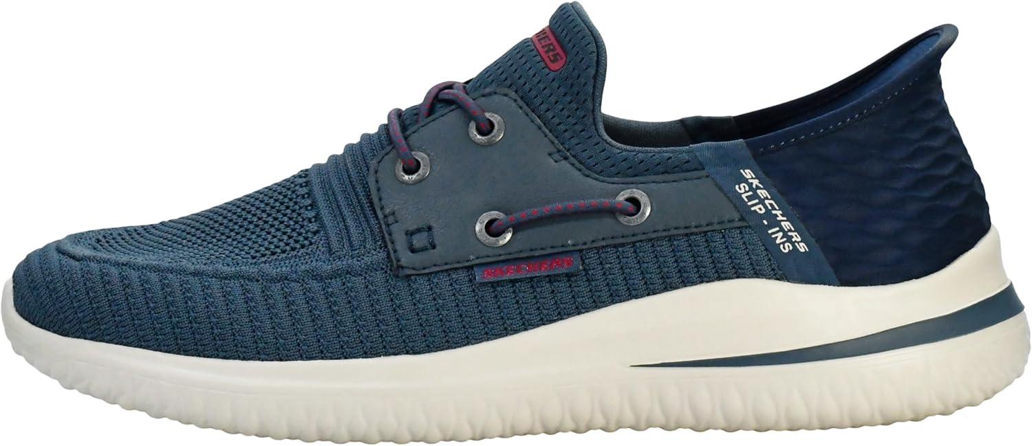 imageSkechers Mens Delson 30Roth 210606 Low Profile Bungee Lace SlipInsBlue