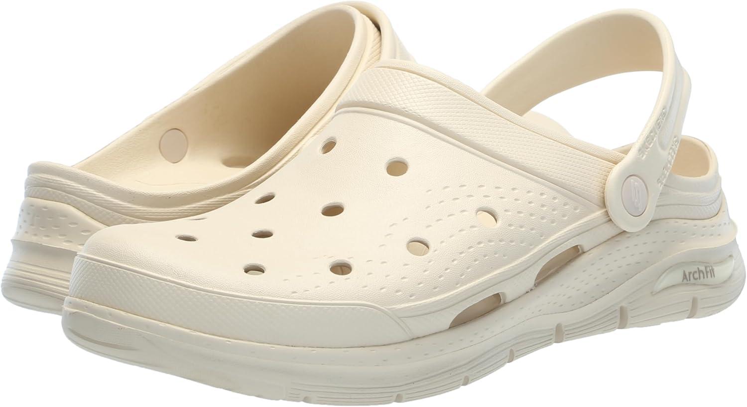 imageSkechers Mens Foamies Arch Fit  Valiant SlipOn ClogOffwhite