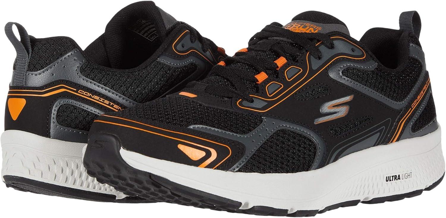 imageSkechers Mens GOrun ConsistentSneakerBlackOrange