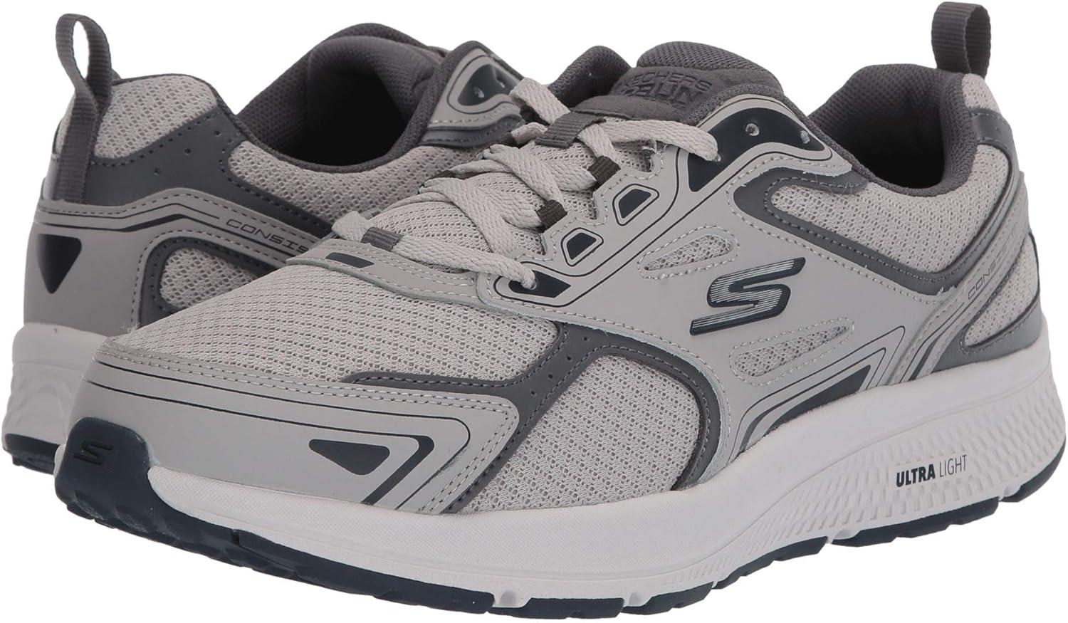 imageSkechers Mens GOrun ConsistentSneakerGreyNavy