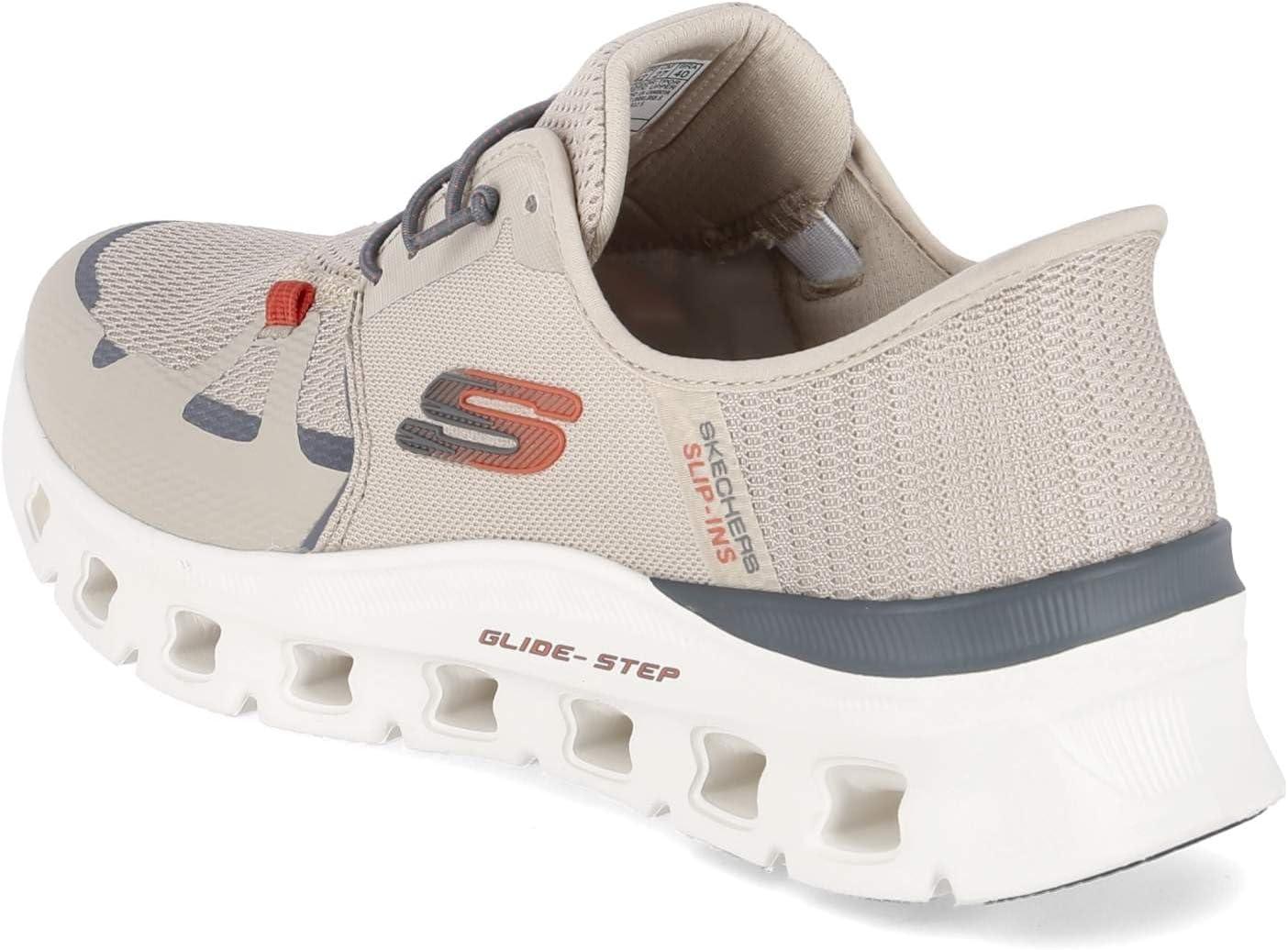 imageSkechers Mens GlideStep Pro Hands Free SlipinTaupe Orange