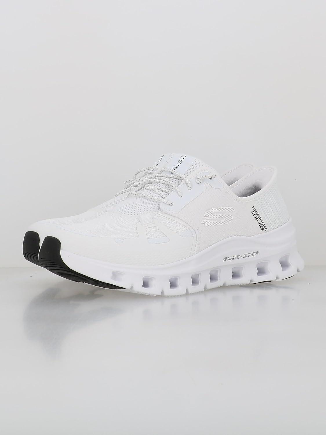 imageSkechers Mens GlideStep Pro Hands Free SlipinWhite Mesh Hotmelt