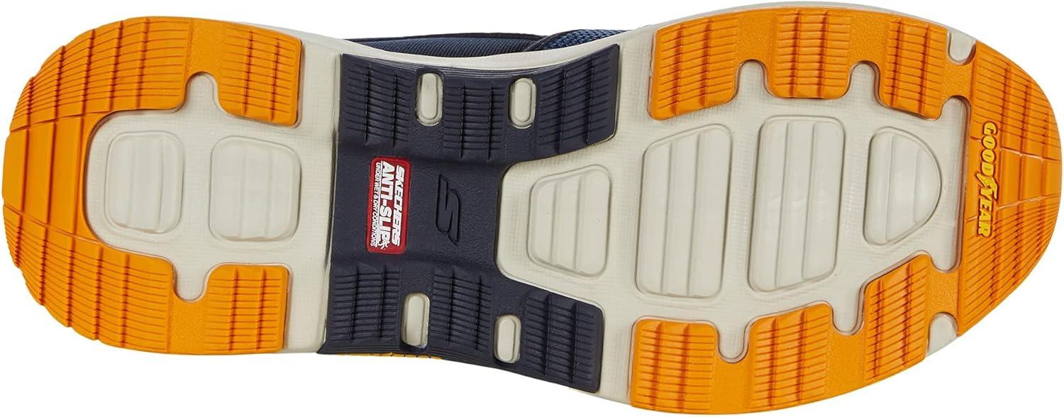 imageSkechers Mens Go Walk OutdoorAthletic Slipon Trail Hiking Shoes with Air Cooled Memory Foam SneakerNavyYellow