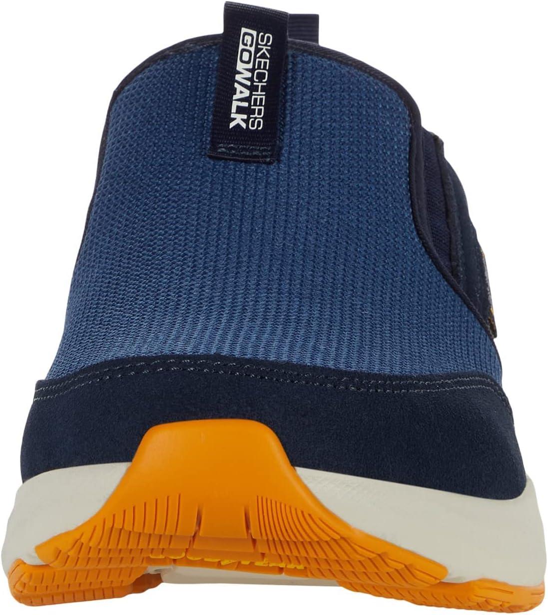 imageSkechers Mens Go Walk OutdoorAthletic Slipon Trail Hiking Shoes with Air Cooled Memory Foam SneakerNavyYellow