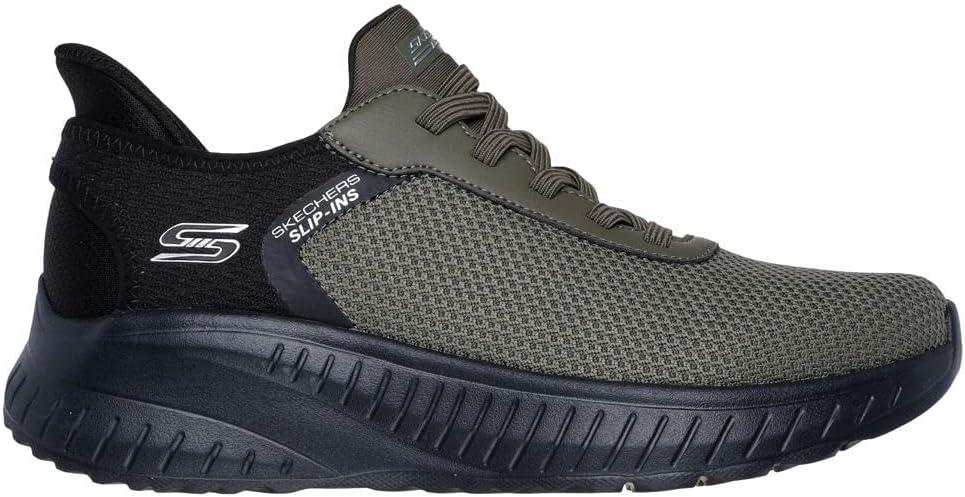 imageSkechers Mens Hands Free Slipins Squad Chaos  Balanced EdgeOlive