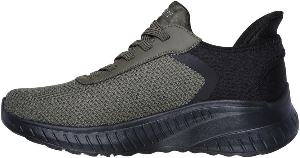 imageSkechers Mens Hands Free Slipins Squad Chaos  Balanced EdgeOlive