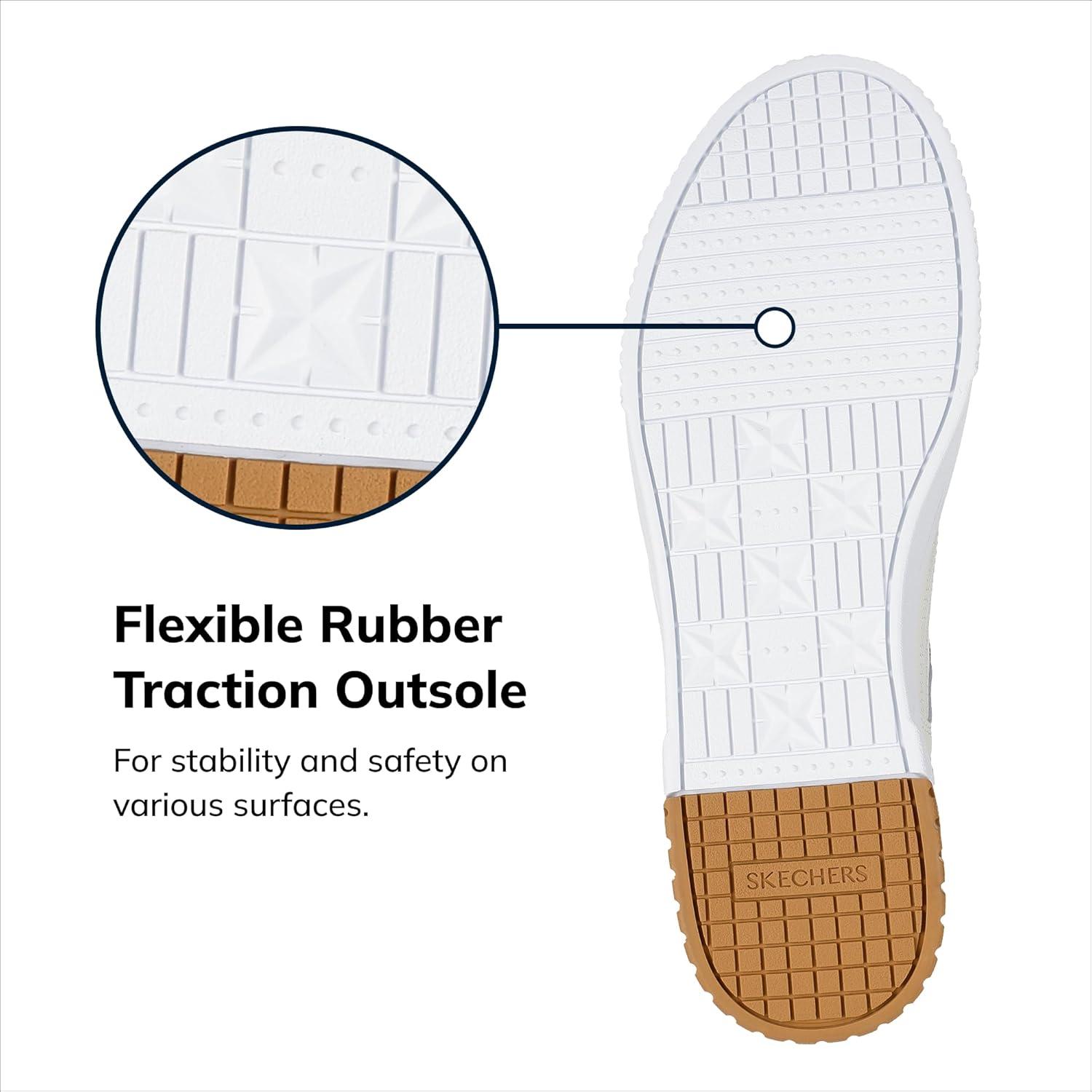 imageSkechers Mens Jade Kovos Leather and Suede Laceup SneakersNaturalBrown