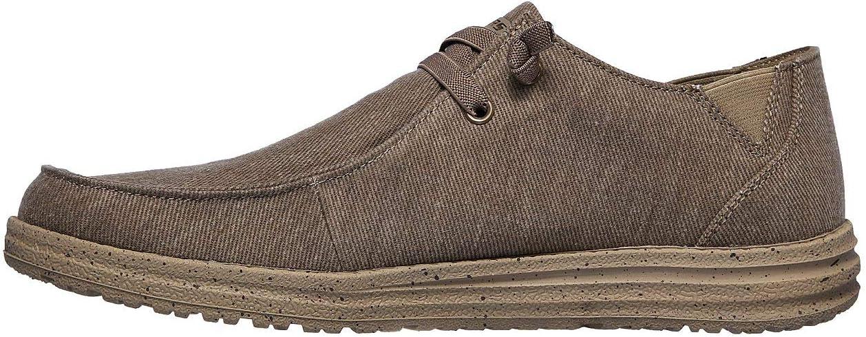 imageSkechers Mens MelsonRaymon Canvas Slip on MoccasinBrown