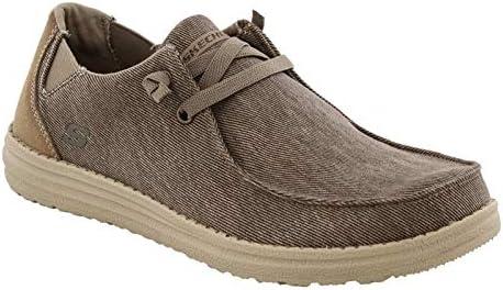 imageSkechers Mens MelsonRaymon Canvas Slip on MoccasinKhk