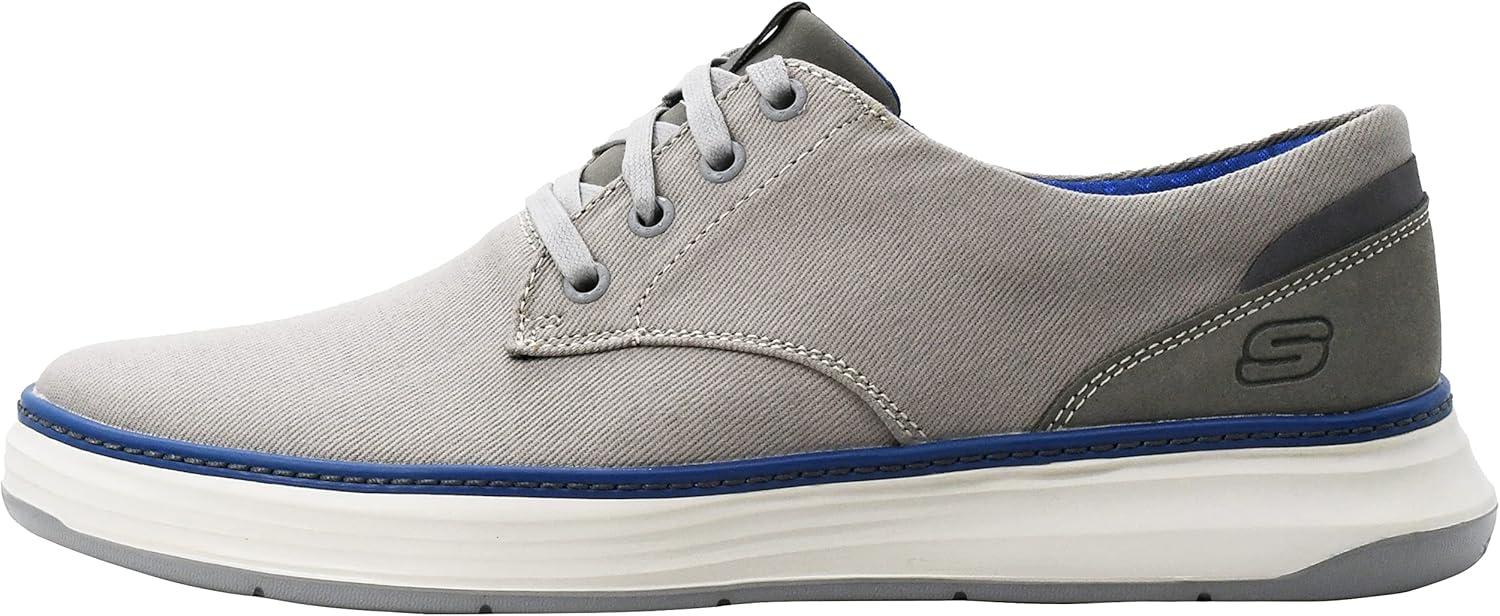 imageSkechers Mens MorenoEderson Canvas Oxford ShoeGrey Gry 037