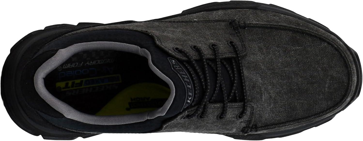 imageSkechers Mens RespectedLoleto Moc Toe Bungee Lace Slip OnBlackBlack