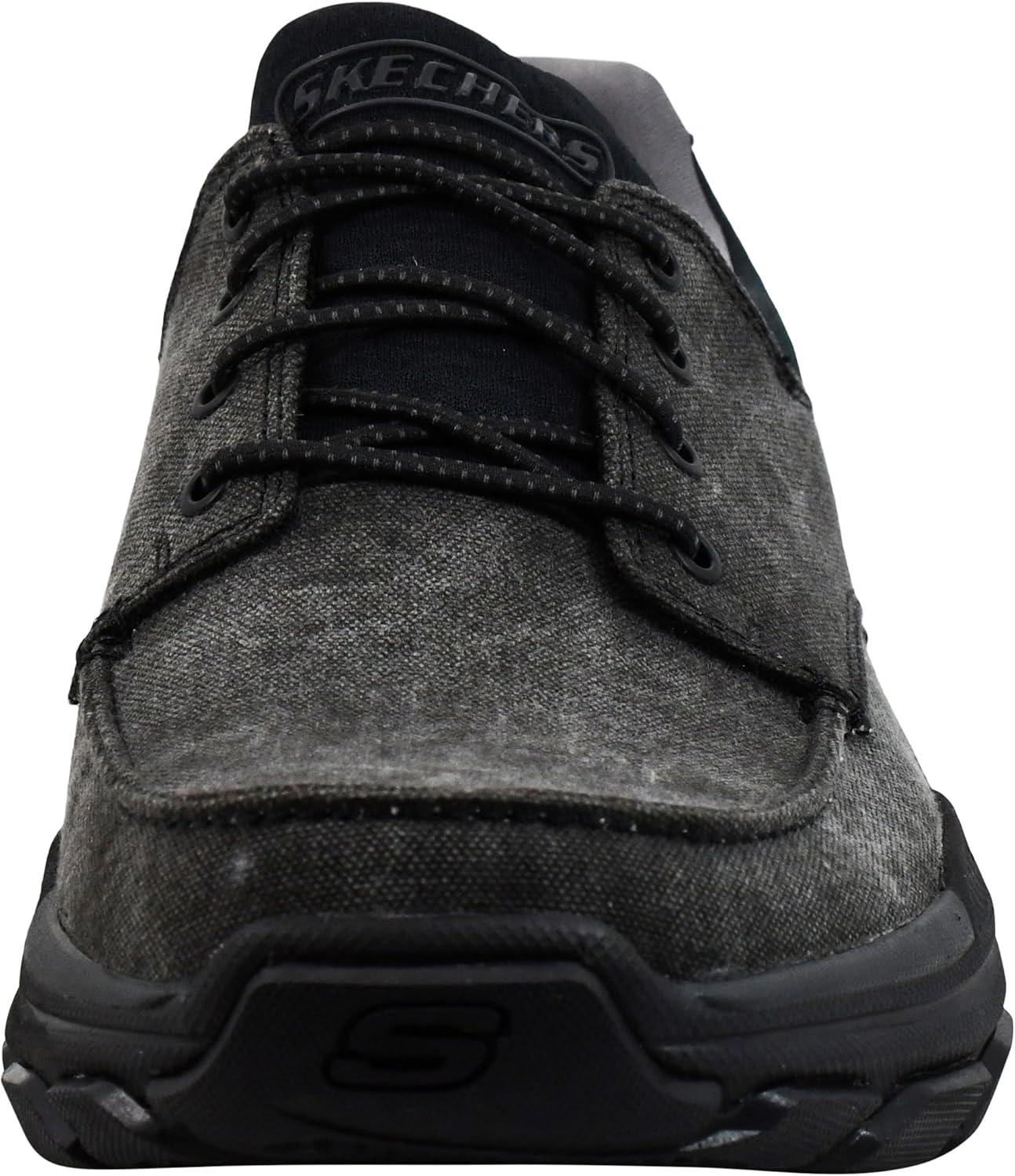 imageSkechers Mens RespectedLoleto Moc Toe Bungee Lace Slip OnBlackBlack