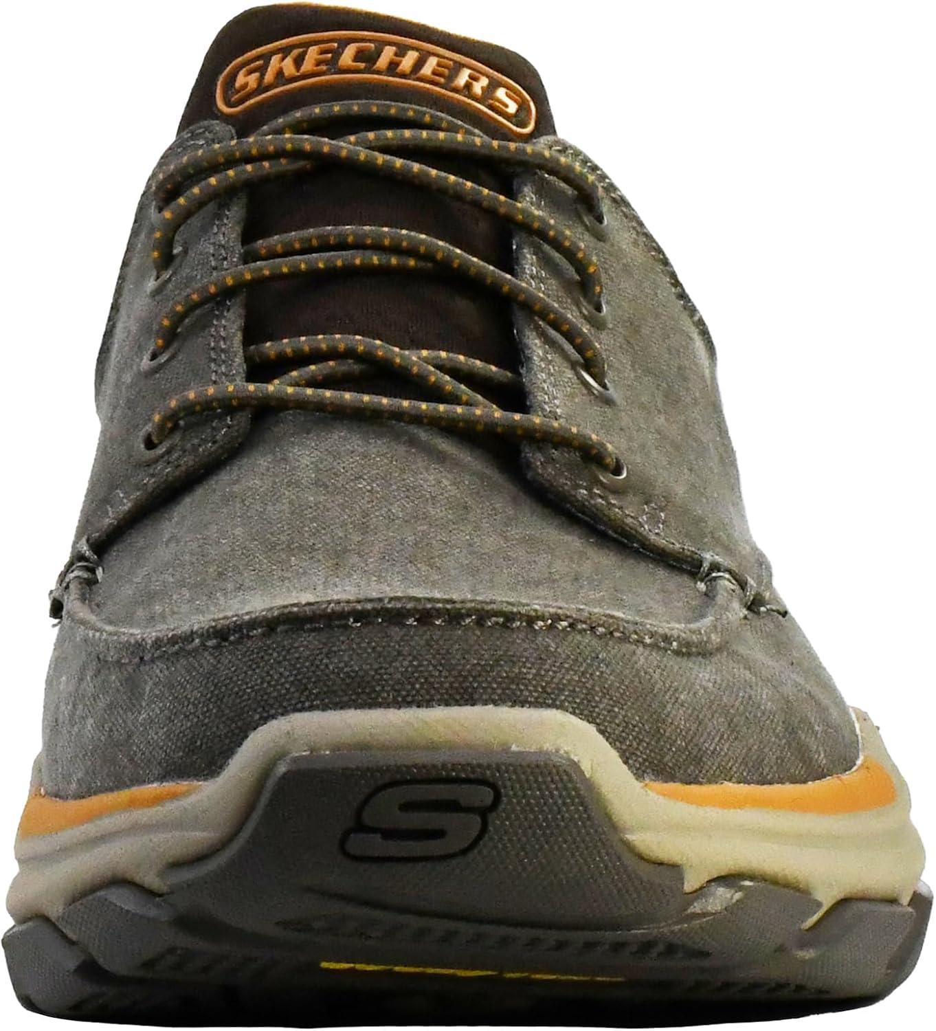 imageSkechers Mens RespectedLoleto Moc Toe Bungee Lace Slip OnBrown Sugar