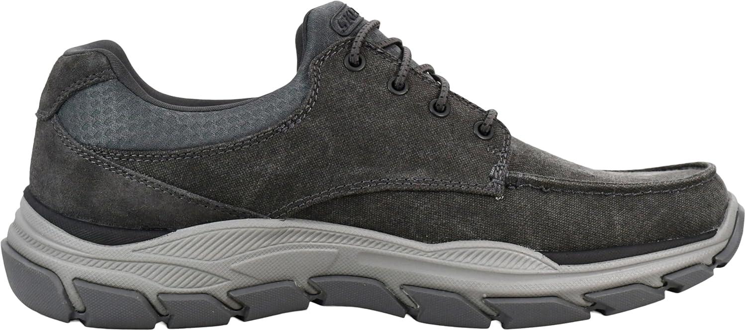 imageSkechers Mens RespectedLoleto Moc Toe Bungee Lace Slip OnCharcoal