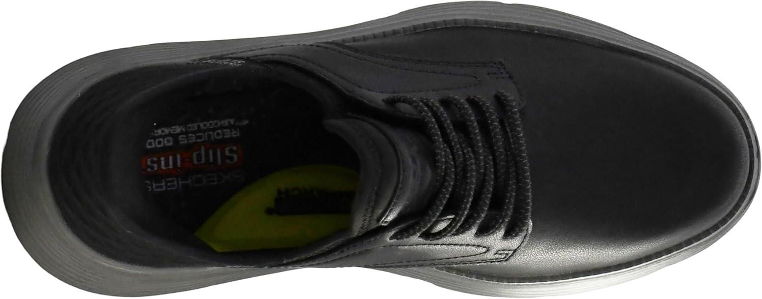 imageSkechers Mens Slipins Garza Gervin Casual SlipOn ShoesBlackCharcoal