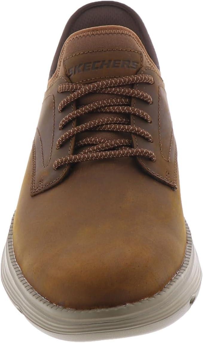 imageSkechers Mens Slipins Garza Gervin Casual SlipOn ShoesDark Brown