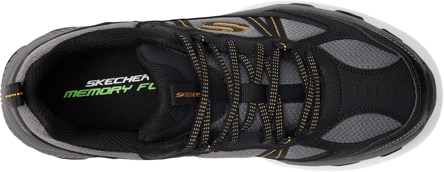 imageSkechers Mens Stamina at Upper StitchSneakerBlack Charcoal