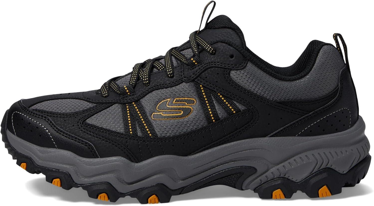 imageSkechers Mens Stamina at Upper StitchSneakerBlack Charcoal