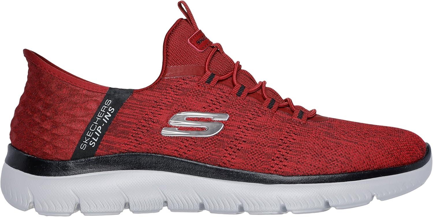 imageSkechers Mens Summits Key Pace Hands Free SlipinRedBlack Wide