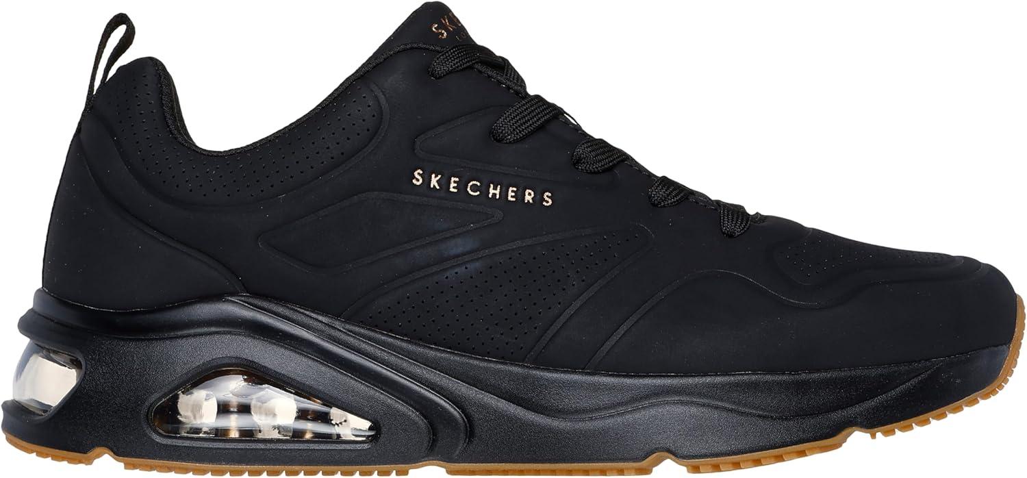imageSkechers Mens Tresair UnoCasairal Fashion SneakersBlackBlack