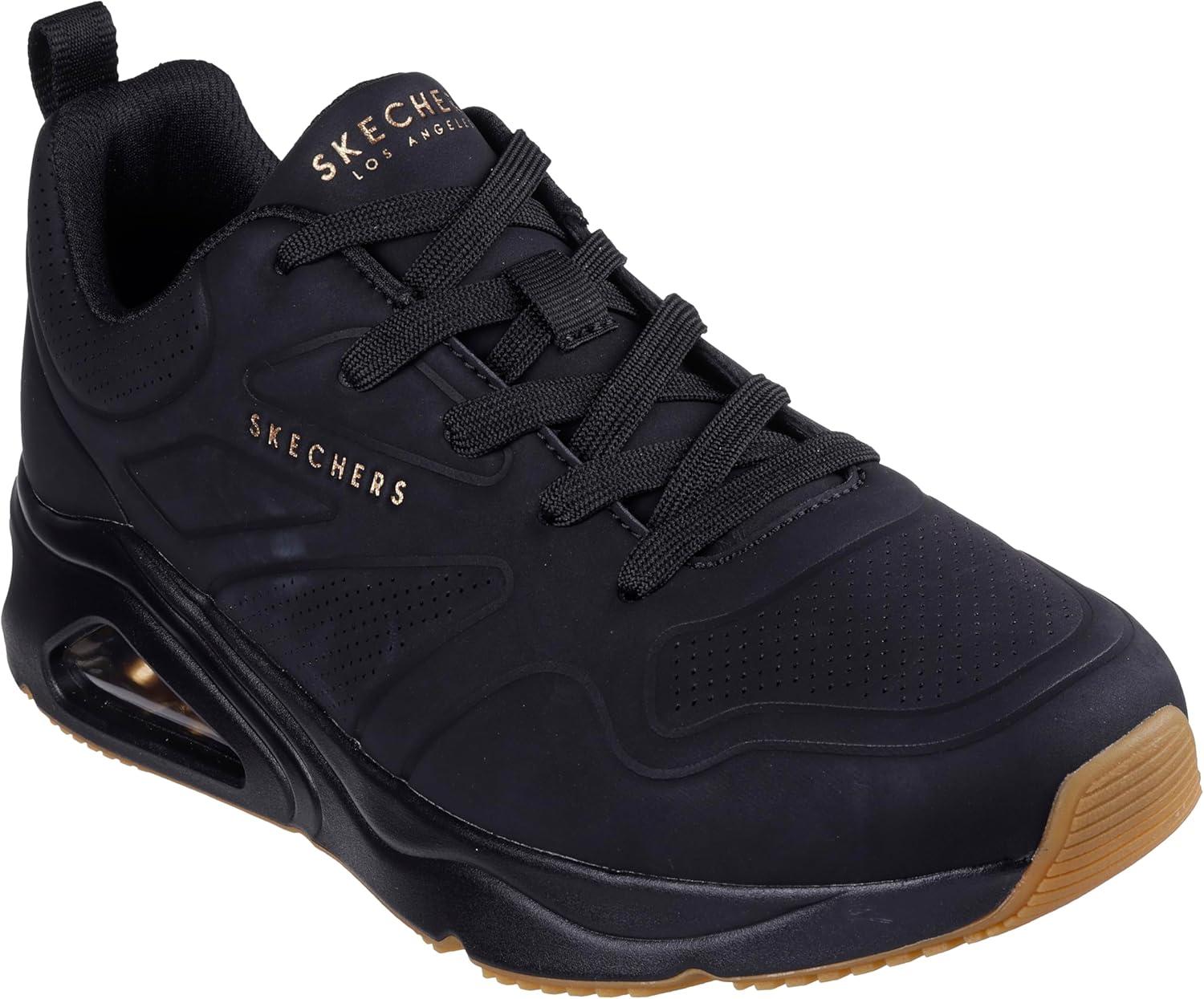 imageSkechers Mens Tresair UnoCasairal Fashion SneakersBlackBlack