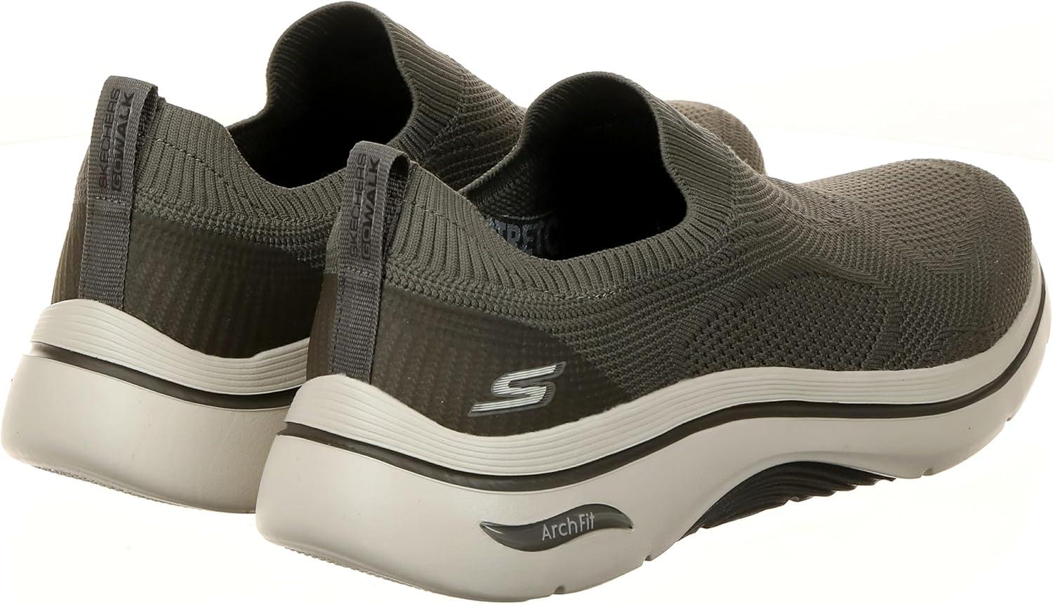 imageSkechers Mens Ultra Flex 30 Smooth Step Hands Free SlipIn ShoesTaupe Knitted