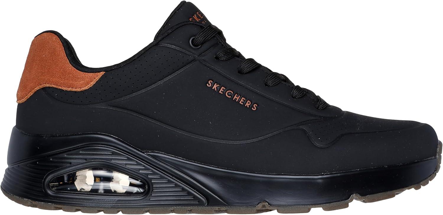 imageSkechers Mens UnoSuited on Air SneakerBlackBlack