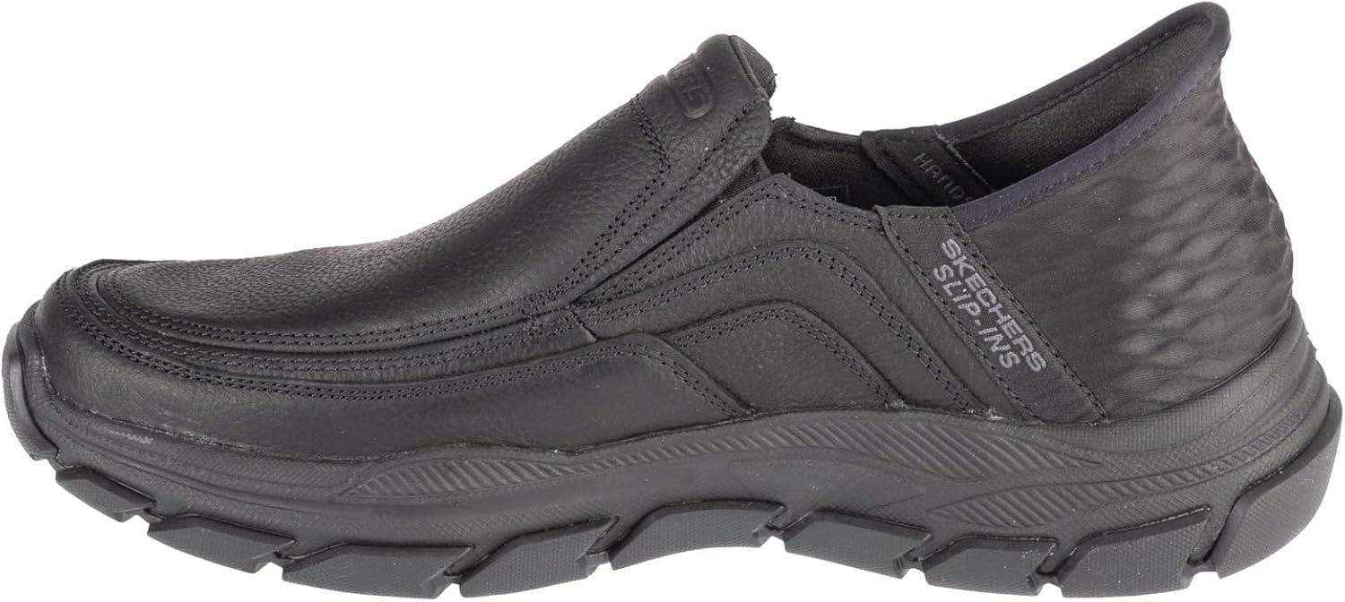 imageSkechers USA Mens RespectedElgin 204810 Moc Toe Leather SlipIns 240 cmBbk  BlackBlack
