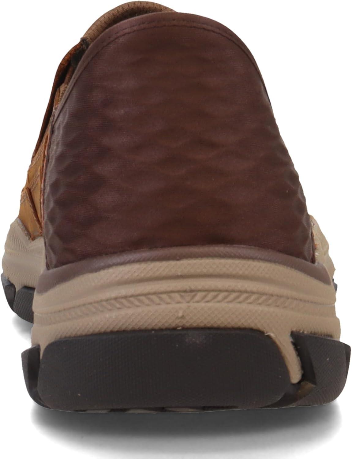 imageSkechers USA Mens RespectedElgin 204810 Moc Toe Leather SlipIns 240 cmDark Brown