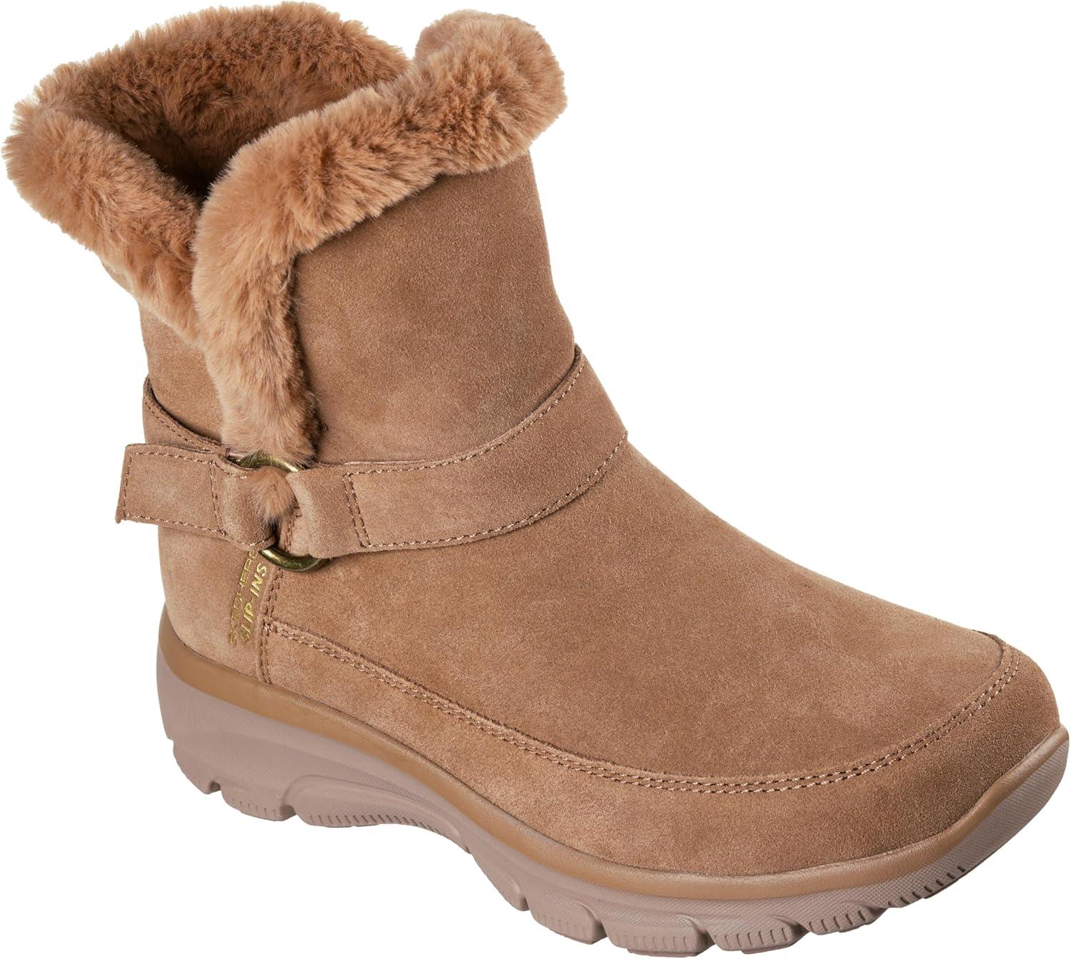 imageSkechers Womens Easy GoingDreamers Luxe Vibe Hands Free Slipins Mid Calf BootChestnut
