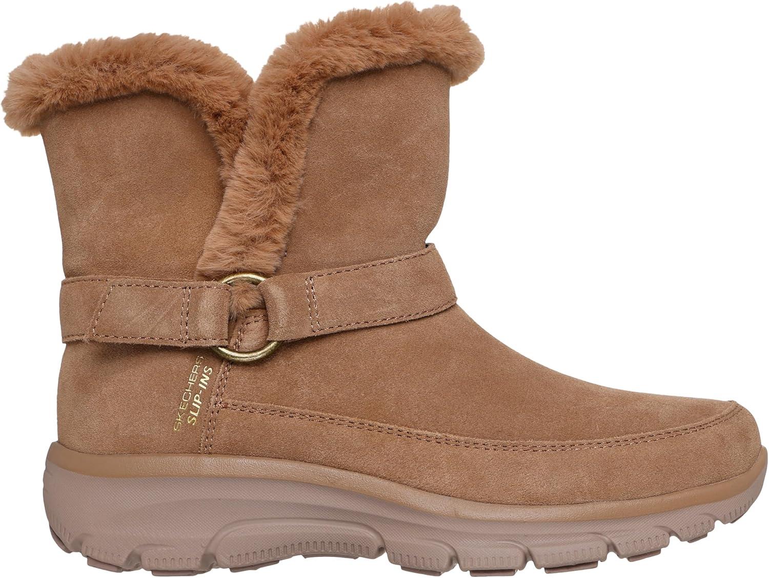 imageSkechers Womens Easy GoingDreamers Luxe Vibe Hands Free Slipins Mid Calf BootChestnut