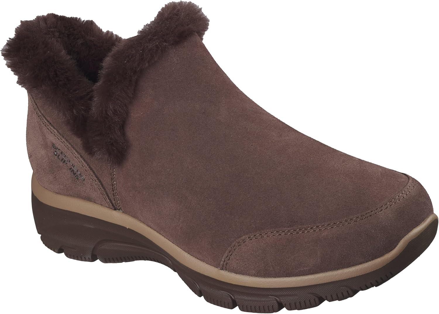 imageSkechers Womens Easy GoingFall Feeling Hands Free Slipins Ankle BootChocolate