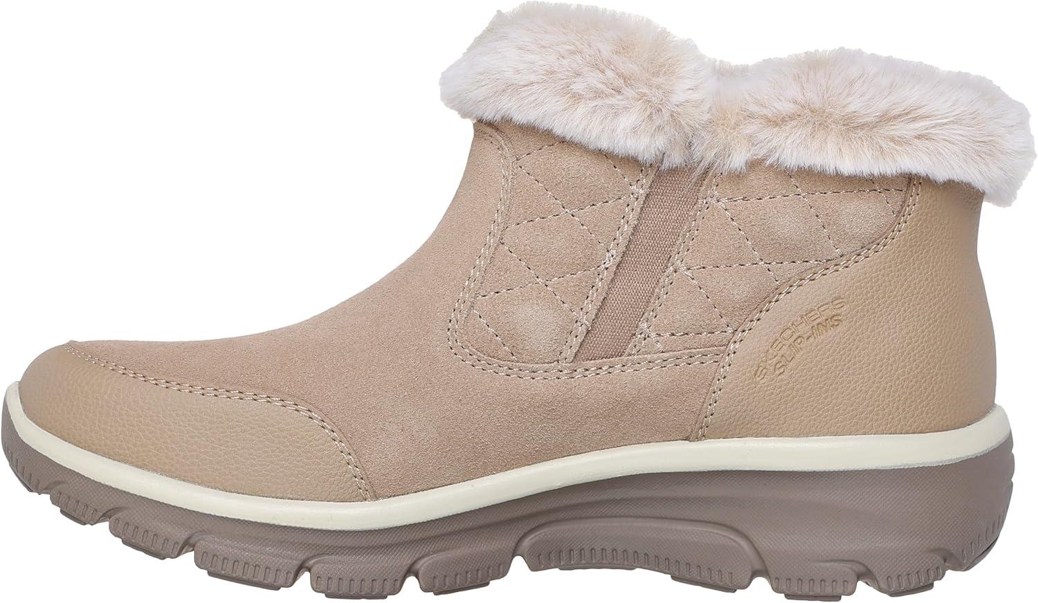 imageSkechers Womens Easy GoingSmall TownsHands Free Slipins Ankle BootDark Natural