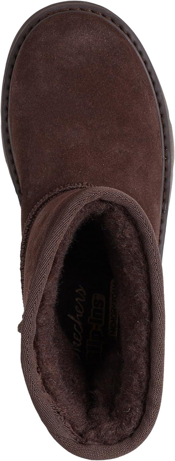 imageSkechers Womens Keepsakes Cozy Shorty Hands Free Slipins Snow BootChocolate