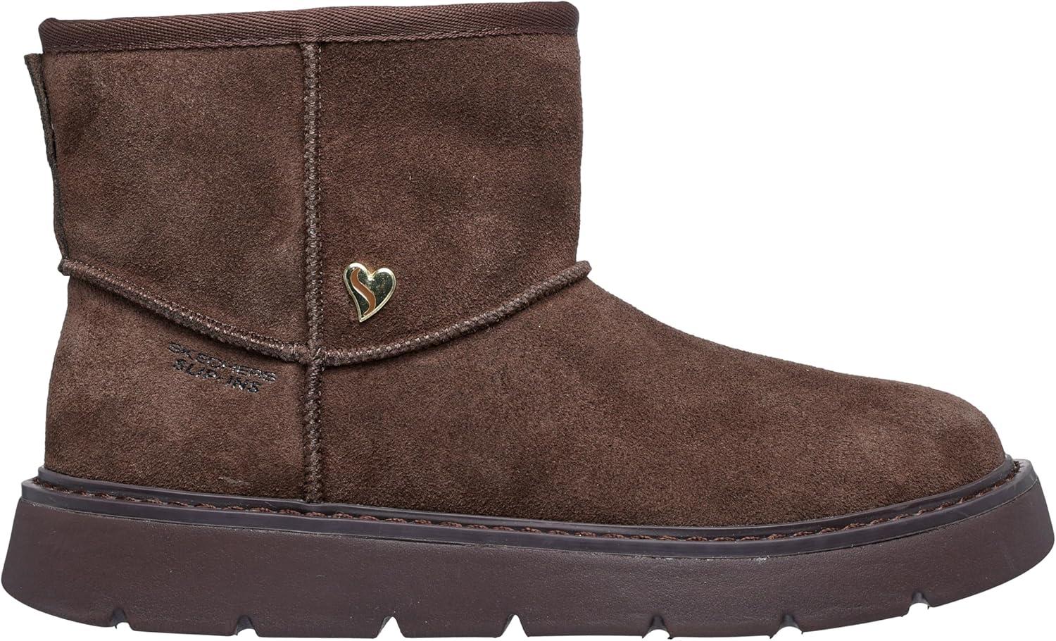 imageSkechers Womens Keepsakes Cozy Shorty Hands Free Slipins Snow BootChocolate