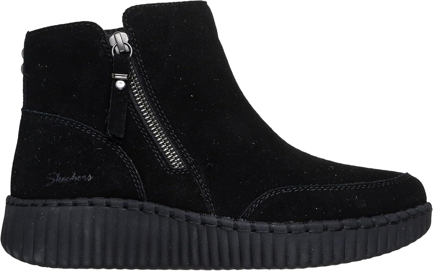 imageSkechers Womens Wilshire BLVDWeekend Crush Ankle BootBlackBlack