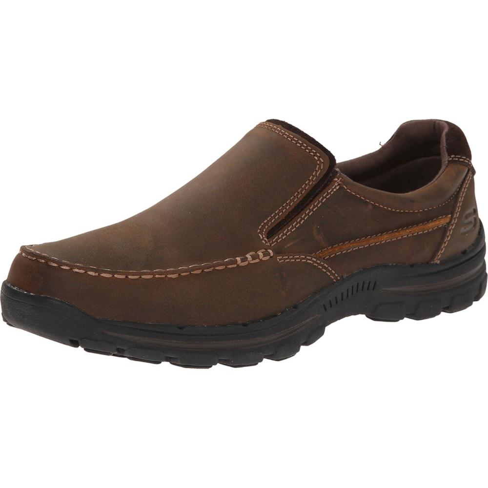 imageSkechers Mens BraverRayland SlipOn LoaferDark BrownLeather