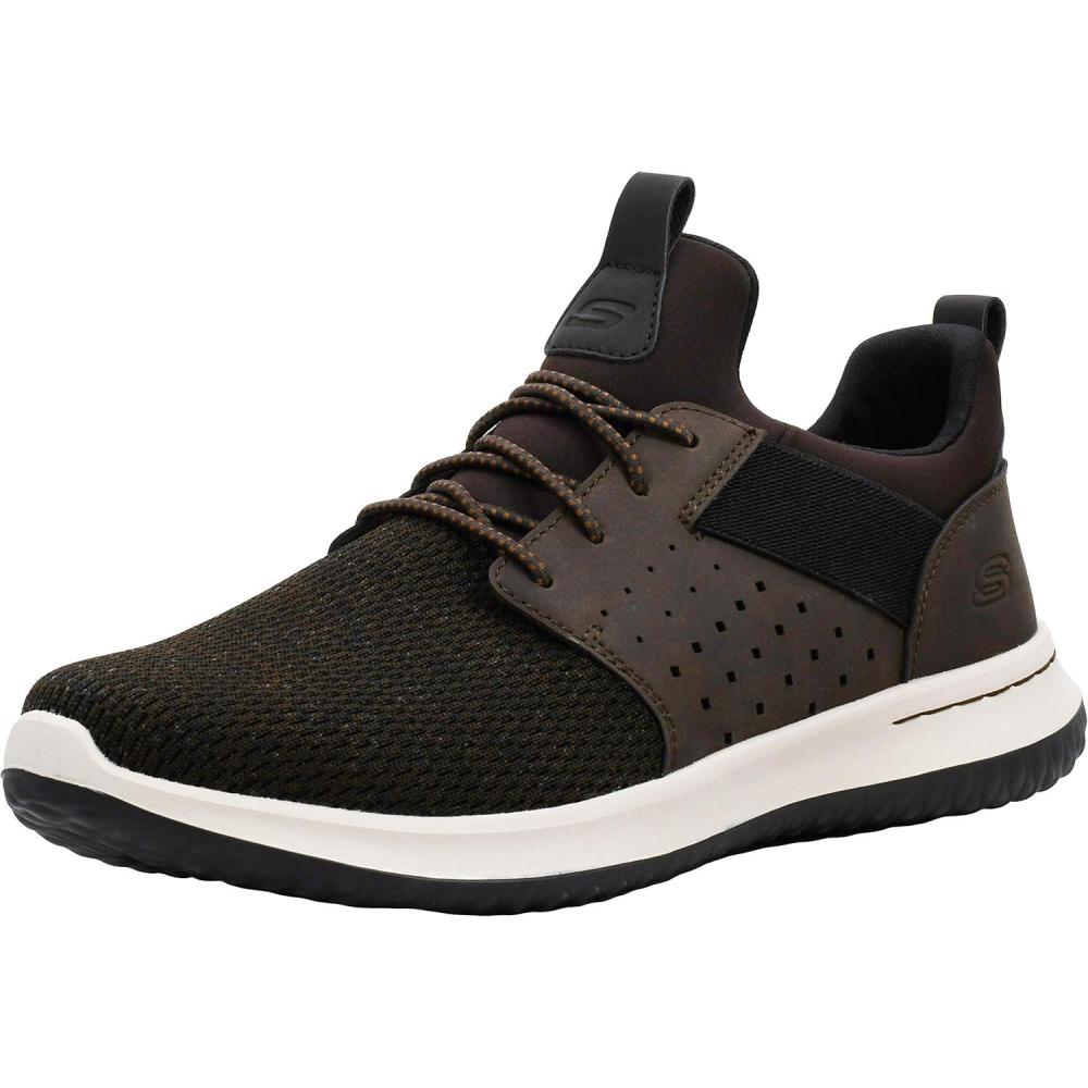 imageSkechers Mens Classic FitDelsonCamden SneakerChocolate