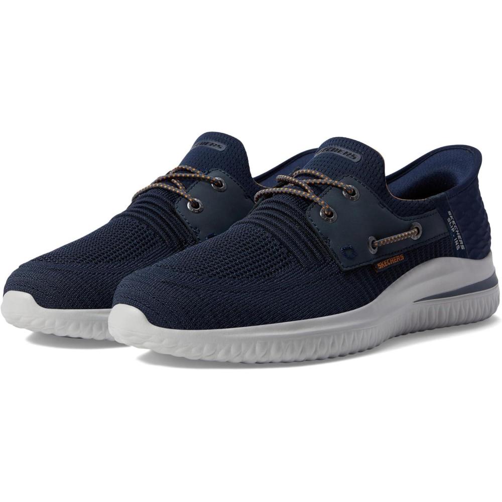 imageSkechers Mens Delson 30Roth 210606 Low Profile Bungee Lace SlipInsNavy