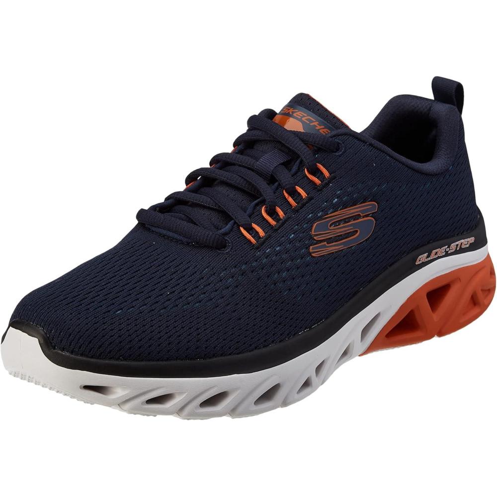 imageSkechers Mens GOrun ConsistentSneakerNavy Orange