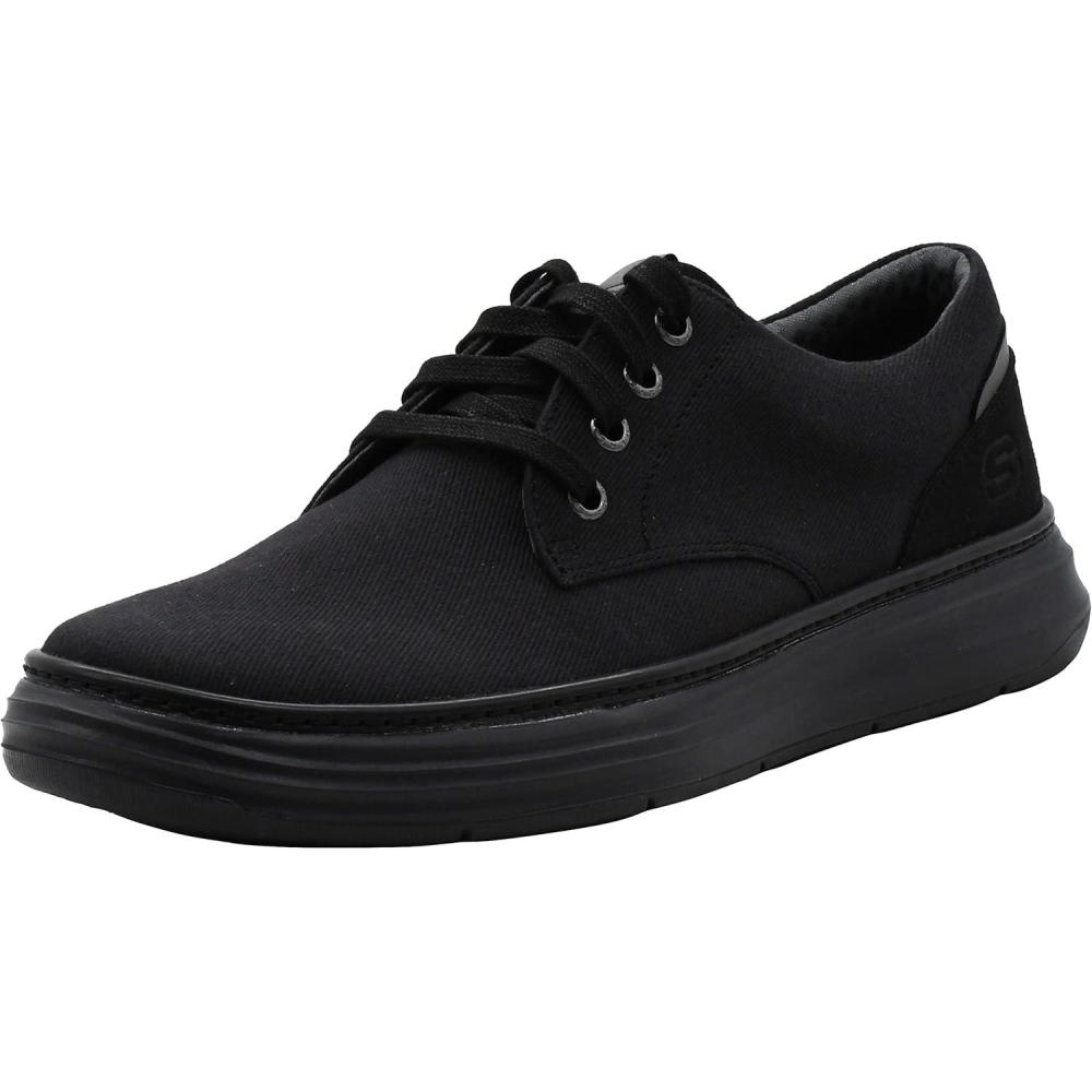 imageSkechers Mens MorenoEderson Canvas Oxford ShoeBlackBlack