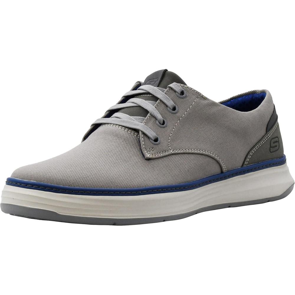 imageSkechers Mens MorenoEderson Canvas Oxford ShoeGrey Gry 037